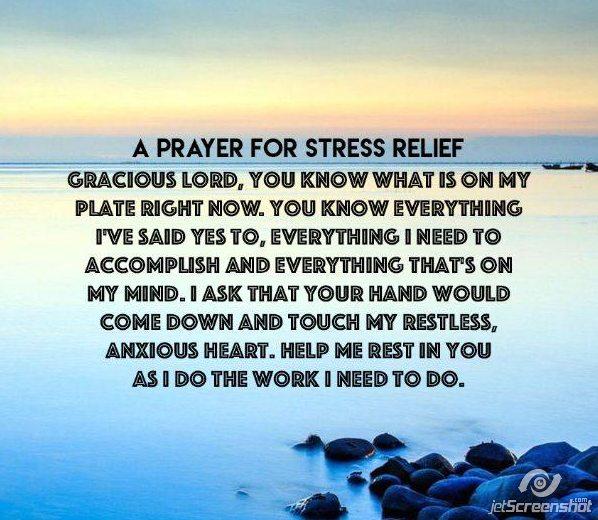 stress relief prayer